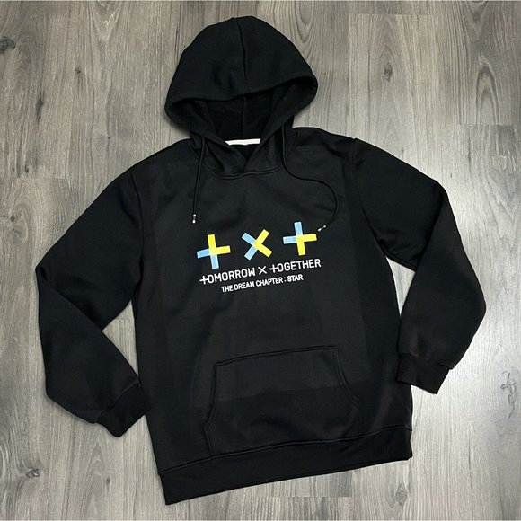 TOMORROW X TOGETHER Hoodie Sweatshirt Large ? Black - Picture 1 of 5